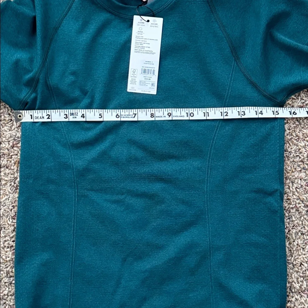 NWT Calia Seamless Tee | Sea Green Space Dye | Size S - Picture 7 of 8
